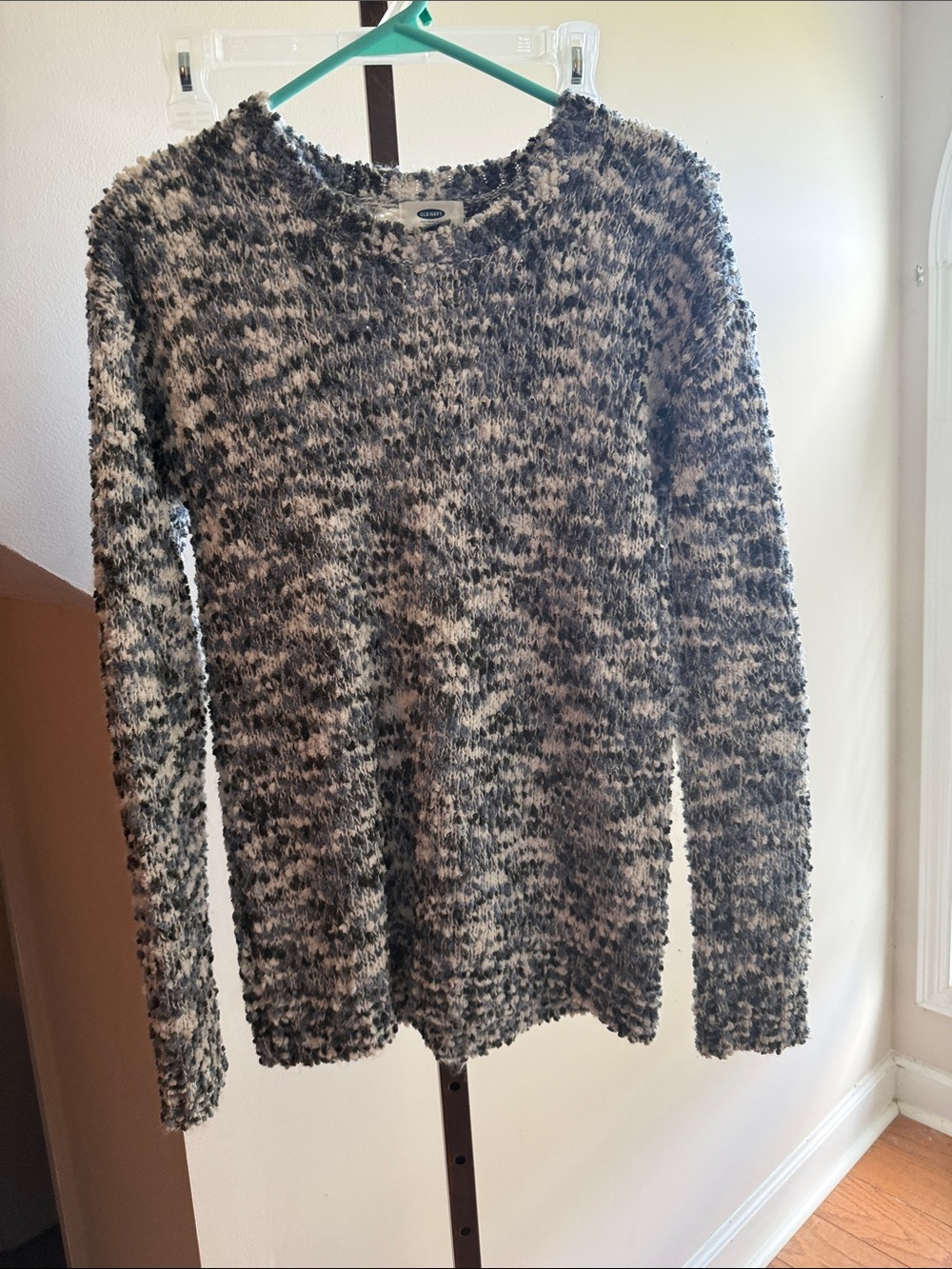Old Navy Cozy Marled Black & White Women's Sweater